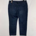 prAna New  Buxton Mid Rise Slim Boyfriend Jeans Stretch Denim Deep Blue Size 14 Photo 9