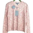 Hill House  The Ivy Long Sleeve Sleep Tee in Pink Sherwood Forest Size XS NWT Photo 0