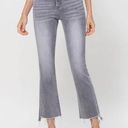 Vervet Gray High Rise Flare Jeans Photo 3