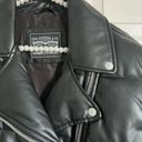 Levi's  Black Faux Leather Moto Puffer Jacket NWT small Photo 6