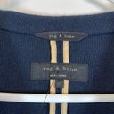 Rag and Bone  Bromley Blazer Navy Blue Merino Wool 2 Button Sweater Cardigan Medium Photo 7