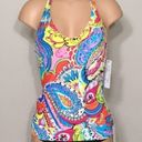 Anne cole New.  multicolored tankini. XS-top/S-bottoms Photo 0