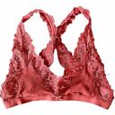 Aerie  Lace Racerback Orange Unpadded Bralette Photo 0