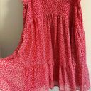 BOUTIQUE Hayden red ditsy floral babydoll dress with flutter sleeves Size L Photo 6