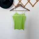 Fifth Sun Y2K  Lime Green Las Vegas Spaghetti Strap Tank Photo 4