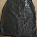 Abercrombie & Fitch Faux Black Leather Pencil Skirt Photo 0