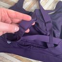 Lululemon  | women dark purple athletic sports bra unpadded Photo 6