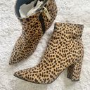 Guess The Cora Cheetah Print Bootie Size 7 Tan Black K255 Photo 2