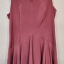 Jack Bryant 1920s Vintage Dusty Rose Pink Drop Waist Sleeveless Dress Black Size 14W Photo 2