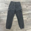 SheIn High Rise Distressed Black Cargo Jeans - Size S Photo 11