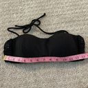 Robin Piccone  Black Halter Crochet Bikini Top Photo 8