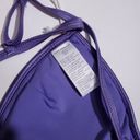 Good American  Support Bikini Top Purple Lilac Shine Size 3 Large String Triangle Photo 5