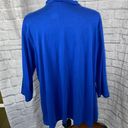 st. john's bay Cotton Blend woman open front Lightweight cardigan blue sz 1X Photo 5