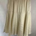 Source Unknown Vintage Made in USA Maxi Slip Skirt Cream Tiered Floral Size LG/XL (Waist 33-24) Photo 1