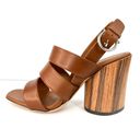 Salvatore Ferragamo  Trezze 85mm Block Heel Slingback Leather Sandals Size 5 Photo 7