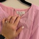 THML - Pink bubble crop top puff sleeve Photo 1