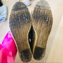 Ralph Lauren  Silver Espadrille Peep Toe Wedges 9 Photo 2