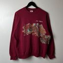 Hanes Vintage Las Vegas Crewneck Sweatshirt Red Large L Photo 10