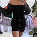 Forever 21 NWT Black Off The Shoulder Corset Dress Photo 1