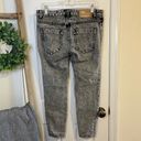 One Teaspoon  Gray Acid Melrose Trashed Freebirds In 27” Boyfriend Cut Jeans Photo 2