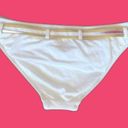 Victoria's Secret Vintage Y2K Victoria’s Secret Angels White/Gold Belted Charm Bikini Bottom Photo 4