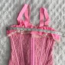 We Are HAH NEW  Rose Quartz Pink Seams Like A Princess Romantic Corset Top S Photo 6