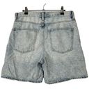 Willow + Root  Size M The Dad Short Light Acid Washed Distressed High Rise Baggy Photo 1