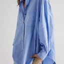 We The Free  Blue Happy Hour Button Down Shirt Sz S Photo 7