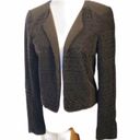 Nordstrom Elodie Black Lace Open Front Blazer Jacket Crop M Photo 1