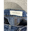 PacSun  womens shorts 24 blue medium wash mom short button fly high rise boho Photo 2