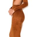 House Of CB Suede Midi Dress Photo 1