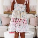 Hazel and Olive Floral Color Block Mini Dress Photo 1