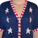 Quacker Factory Patriotic Stars And Striped Cardigan Photo 1