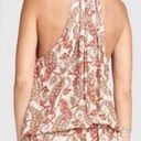 Show Me Your Mumu  Lasso Mini Dress Paisley Print Tassels Open Back Halter S Photo 1