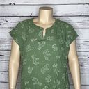 Style & Co  Plus NWT Size 2X Animal Constellation Print Split V-Neck Blouse Top Photo 1