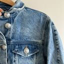 River Island Distressed Denim Jacket 100% Cotton Size 10 Photo 5