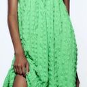 ZARA Green textured dress Photo 0