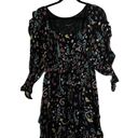 Cynthia Rowley 
HOLLY SMOCKED WAIST RUFFLE DRESS
- BLACK FLORAL, New With Tags Photo 2