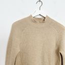 Banana Republic  Merino Wool Blend Mock Neck Ribbed Sweater Beige Tan Size Small Photo 2