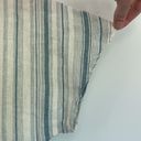 Vanilla Star Jeans Linen Blend Striped Tie Front Shirt Photo 5