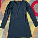 Theory Black Long Sleeve Short Sweater Dress Flawed Rip Please See Pics Small Photo 0