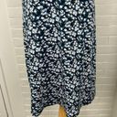 Hollister  Navy Micro Floral Casual Halter Neck Dress Size L Photo 5