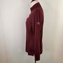 Peter Millar  Women's Maroon 1/3 Zip Golf Pullover Shirt Size Medium Photo 5