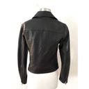 All Saints Dalby Biker Leather Jacket Black Photo 5