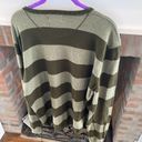 Banana Republic  Cotton Cashmere Blend Sweater size XL With Elbow Patches Striped Photo 4