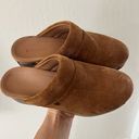 Vionic  Kacie Tan Brown Suede Heeled Platform Mule Clogs Size 7 Photo 0