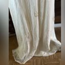 Laundry by Shelli Segal LAUNDRY SHELLI SEGAL Cream Silk Devore Beaded Embellished Halter Gown Dress Photo 4