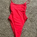 White Fox Boutique  ocean waves one piece red, size XS Photo 3