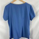 Grey's Anatomy  Blue Short Sleeve Pocket Scrub Top Size Large Photo 2