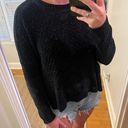 A New Day Black Knit Sweater Photo 0